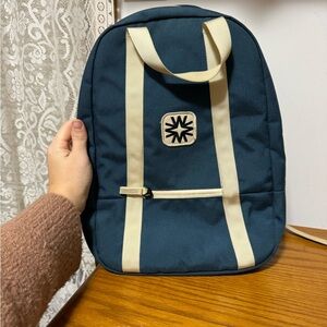Elegant Navy and Cream Backpack